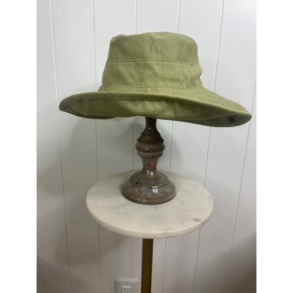 Ole Natural Fiber Larger Brim Bucket Hat OSFA in Fern Green - Picture 1 of 4